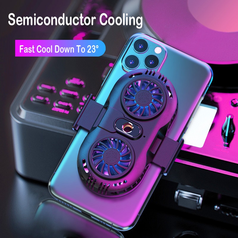 AH 102 Live Semiconductor Mobile Phone Radiator USB Cooling Pad Gaming Silent Radiator Universal Mobile Phone - Phone Cooler