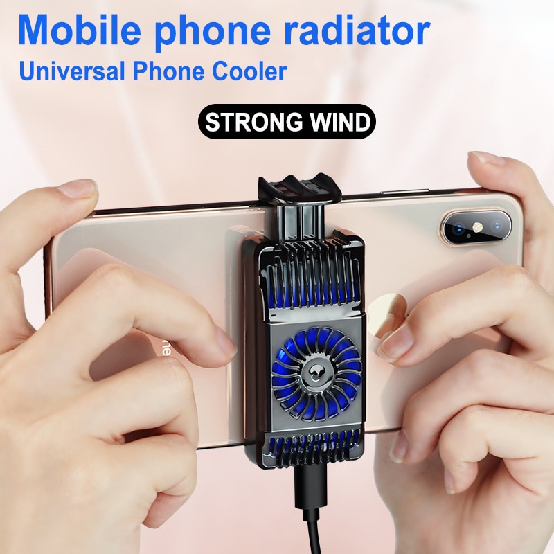 Mobile Phone Radiator Gaming Universal USB Game Cooler System Portable Fan Holder Heat Sink For Samsung - Phone Cooler